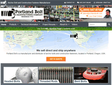 Tablet Screenshot of portlandbolt.com
